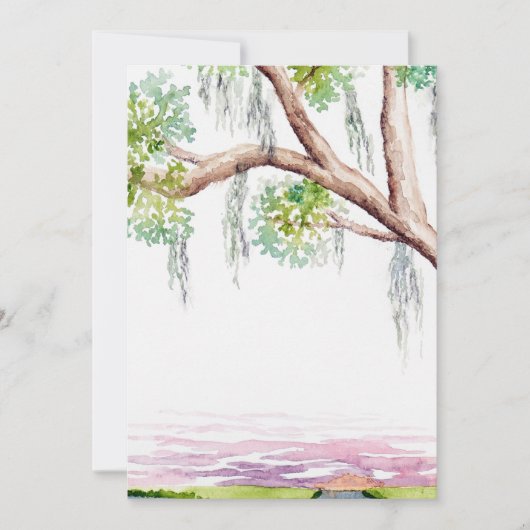 Nodig het lage land uit of sla de datum op kaart (Voorkant)