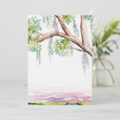 Nodig het lage land uit of sla de datum op kaart (Staand voorkant)