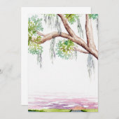 Nodig het lage land uit of sla de datum op kaart (Voorkant / Achterkant)