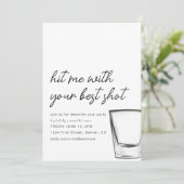 Nodig me uit voor je beste feestje kaart (Staand voorkant)