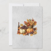 Nodig uit voor een Thanksgiving feest Kaart (Achterkant)