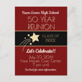 Nodig ze uit! 50e klas reünie Briefkaart (Voorkant)