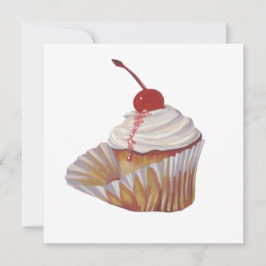 nodiging tot cupcake feestdagenkaart
