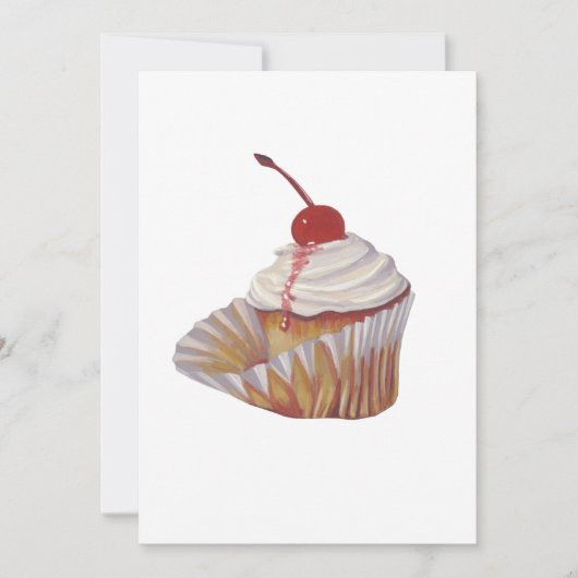 nodiging tot cupcake feestdagenkaart (Voorkant)