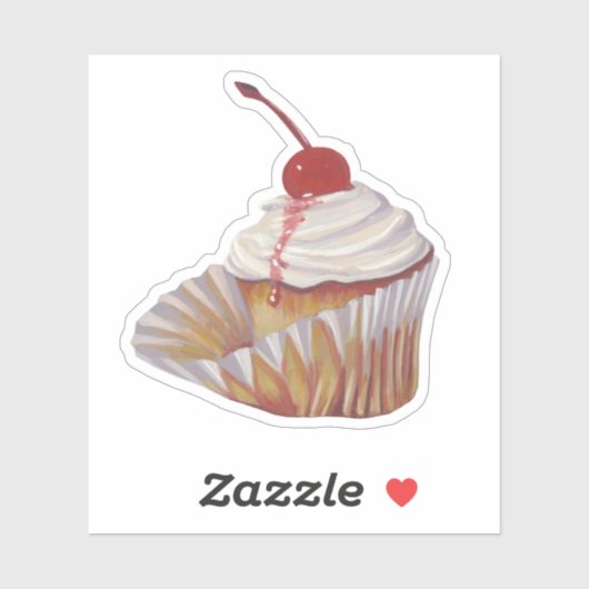 nodiging tot cupcake sticker (Vel)