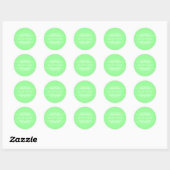 nodigt Mint Green uit Ronde Sticker (Vel)