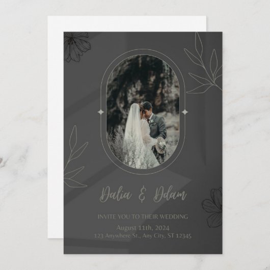 Nodigt MooN uit Feestdagenkaart (Voorkant / Achterkant)