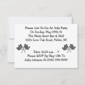 nodigt om het even welke auto Racing Gecontroleerd Kaart (Achterkant)