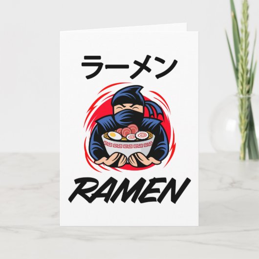 Noedels Anime Manga Grappig Schattig Japan Otaku N Kaart (Voorkant)