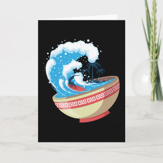 Noedels Anime Manga Grappig Schattig Japan Otaku O Kaart (Voorkant)