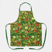 Noedels en kleurrijke groene groenten schort (Voorkant)