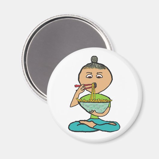 Noedels en stokjes magneet (Voorkant / Achterkant)