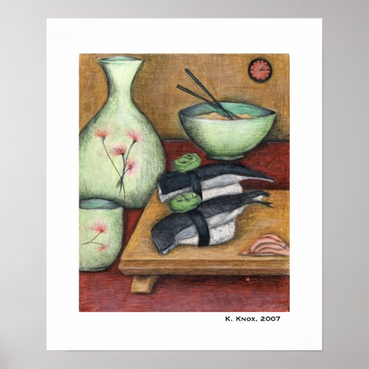 Noedels en vissen poster (Voorkant)