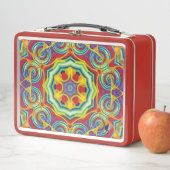 Noedels Kaleidoscoop Metalen Lunchbox (In situ)