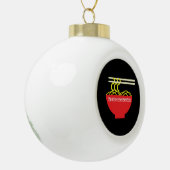 Noedels Keramische Bal Ornament (Links)