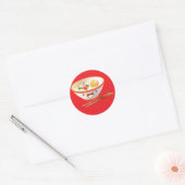 Noedels Ronde Sticker (Envelop)