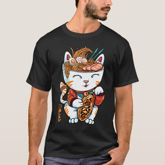noedels van gelukkige katten t-shirt (Voorkant)