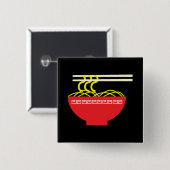 Noedels Vierkante Button 5,1 Cm (Voorkant /achterkant)