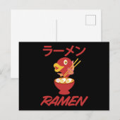 Noedels Vis Anime Manga Grappig Japan Otaku Kat Briefkaart (Voorkant / Achterkant)