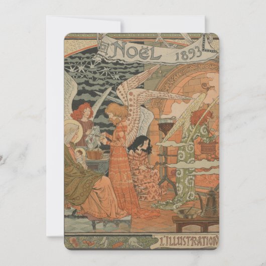 Noel 1893 Kerst Kaart (Voorkant)