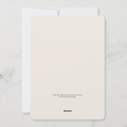 Noel 1893 Kerst Kaart (Achterkant)