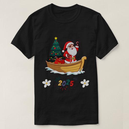 Noel 2025 Nieuwjaar Kerstman Gift T-shirt (Design voorkant)