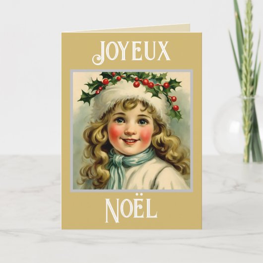 Noel a Paris collage Feestdagen Kaart (Voorkant)