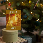Noel a Paris collage Feestdagen Kaart<br><div class="desc">Koeling van Noel/mas in gouden kleuren met de Tour Eiffel/Eiffel Tower en met een juffrouw gekleed in bont pet en warme jas. Collage gemaakt door Alma Wad met behulp van de afbeeldingen van verschillende bronnen. Het komt met de Franse tekst Joyeux Noel .Voeg nu jouw tekst binnen toe - het...</div>