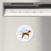 Noel Basenji Magnet (Insitu (Vaatwasser))