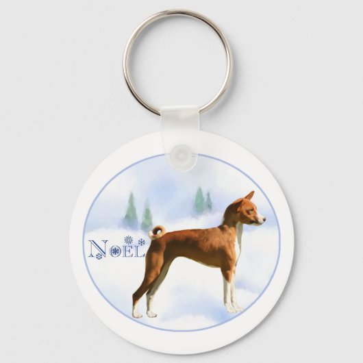 Noel Basenji Sleutelhanger (Voorkant)