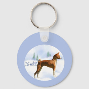 Noel Basenji Sleutelhanger