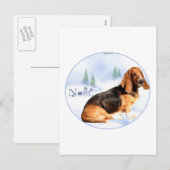 Noel Basset Hound Briefkaart (Voorkant / Achterkant)