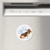 Noel Basset Hound Magnet (Insitu (Vaatwasser))