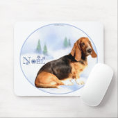 Noel Basset Hound Mousepad Muismat (Met muis)