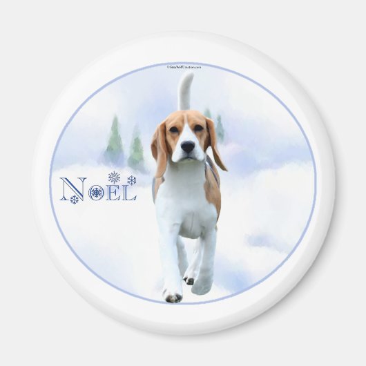 Noel Beagle Magnet (Voorkant)