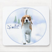 Noel Beagle Mousepad Muismat (Voorkant)