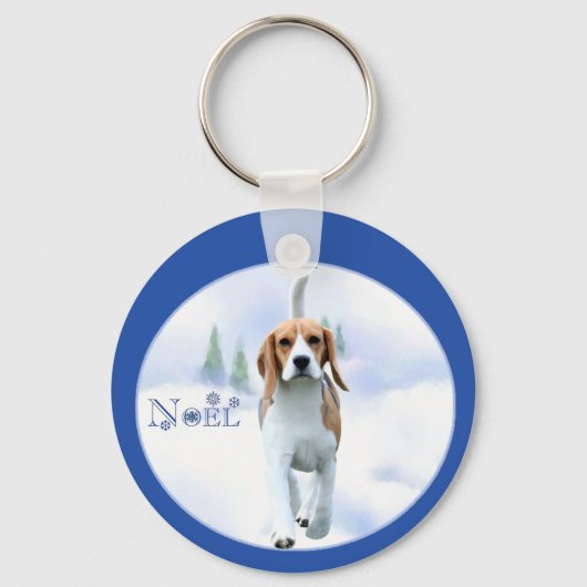 Noel Beagle Sleutelhanger (Voorkant)