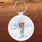 Noel Beagle Sleutelhanger (Voorkant)