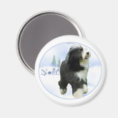 Noel Bearded Collie Magneet (Voorkant / Achterkant)