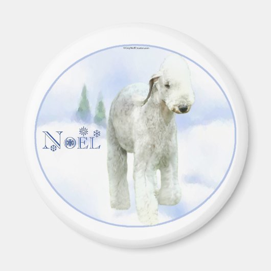 Noel Bedlington Terrier Magneet (Voorkant)