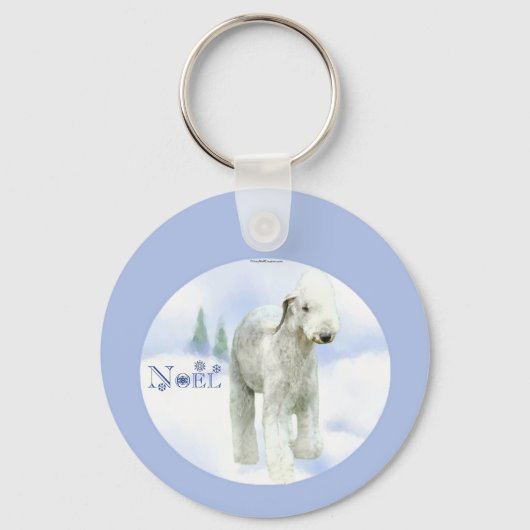 Noel Bedlington Terrier Sleutelhanger (Voorkant)