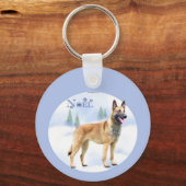 Noel Belgium Malinois Sleutelhanger (Achterkant)