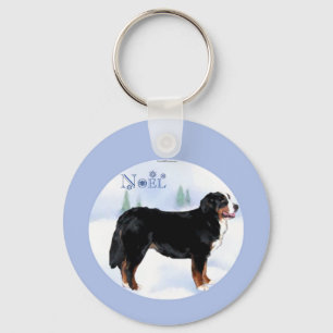 Noel Bernese Mountain Dog - Gepersonaliseerd Sleutelhanger