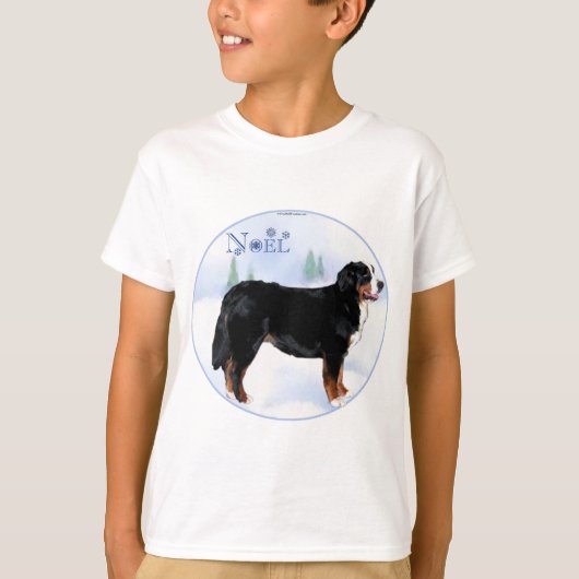 Noel Bernese Mountain Dog T-shirt (Voorkant)