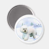 Noel Bichon Frise - Gepersonaliseerd Magneet (Voorkant / Achterkant)