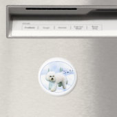 Noel Bichon Frise - Gepersonaliseerd Magneet (Insitu (Vaatwasser))