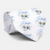 Noel Bichon Frise Stropdas (Opgerold)