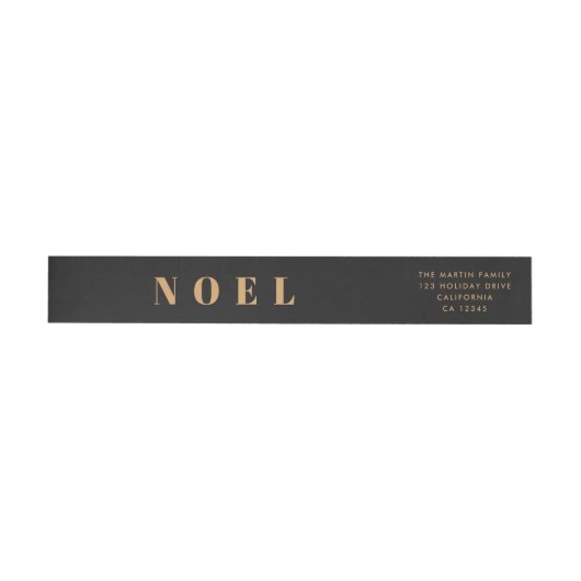 Noel Black en Gold | Kerstadres (Individueel)