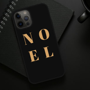 Noel Black en Gold   Trendy stijlvolle kerst Case-Mate iPhone 14 Hoesje