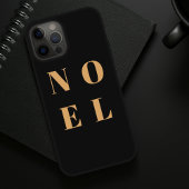 Noel Black en Gold | Trendy stijlvolle kerst Case-Mate iPhone Case